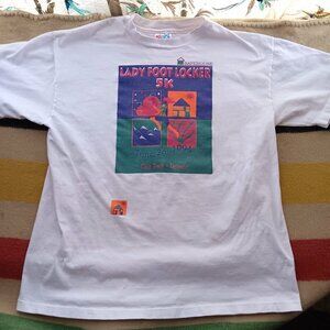 Vintage Single Stitch T-Shirt Large 1994 Lady Foot Locker 5K Safehouse Denver
